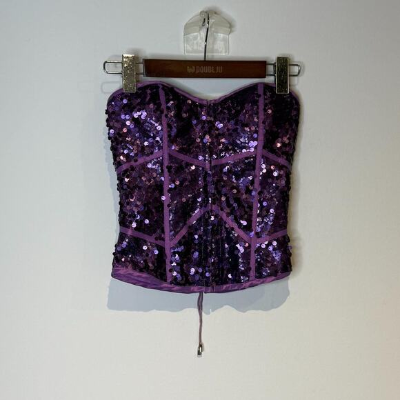 Purple Sequined Top - Picture 3 of 5